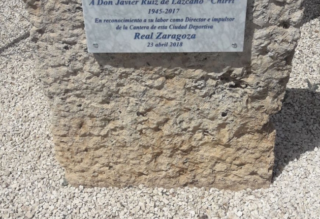 Placa conmemorativa Real Zaragoza